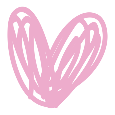 ピンクのぐるぐるハート