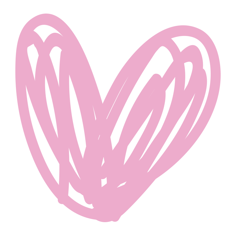 ピンクのぐるぐるハートの無料 フリー イラスト てがきっず 可愛い手描きイラスト 保育園 小学校 Pta向けのフリー素材