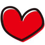 赤色のハート