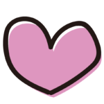 ピンクのハート