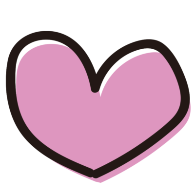 ピンクのハート