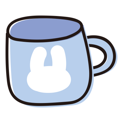 青い歯磨きのコップ