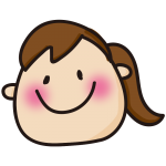 ポニーテールの女の人