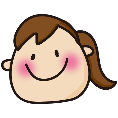 ポニーテールの女の人