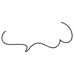 片側ふわふわの空いてる吹き出し（透明）