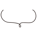 くるっとなった吹き出し（透明）