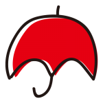 赤い傘
