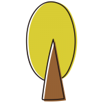 黄色い大きい木