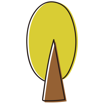 黄色い大きい木