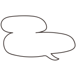 ２段のまるい吹き出し