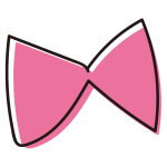 ピンクのリボン