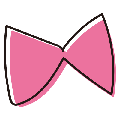 ピンクのリボン