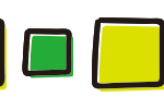 緑の四角いライン
