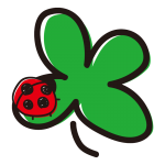 てんとう虫とクローバー