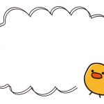 ひよこのふわふわした枠