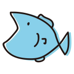 ゆるいさかな青