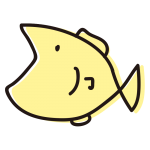 ゆるいさかな黄色