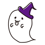 帽子をかぶったお化け（ベー）