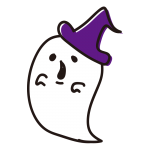 帽子をかぶったお化け