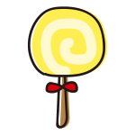 黄色いペロペロキャンディ