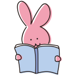 読書するゆるいうさぎ