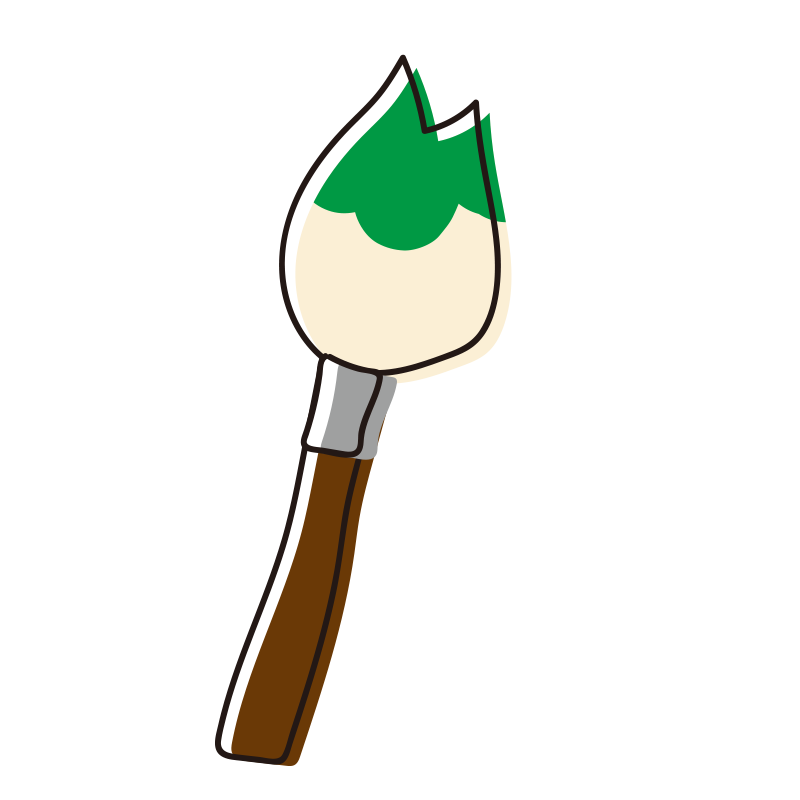 緑色の筆
