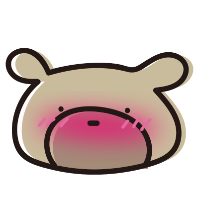 赤い顔のゆるいくま