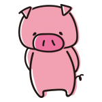 後ろに手があるゆるいぶた