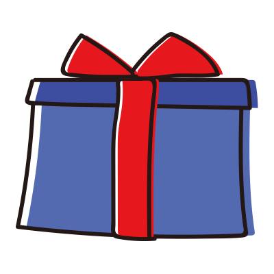 青いプレゼント