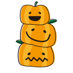 3つのジャック・オー・ランタン