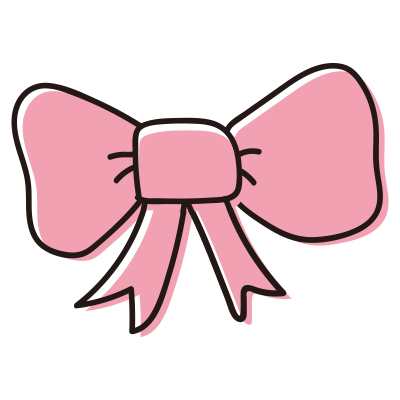 ピンクのリボン