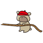 綱引きするゆるいくま赤組