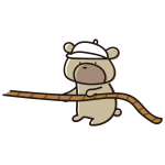 綱引きするゆるいくま白組