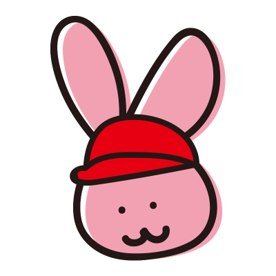 赤組のゆるいうさぎ