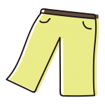 黄色い長ズボン