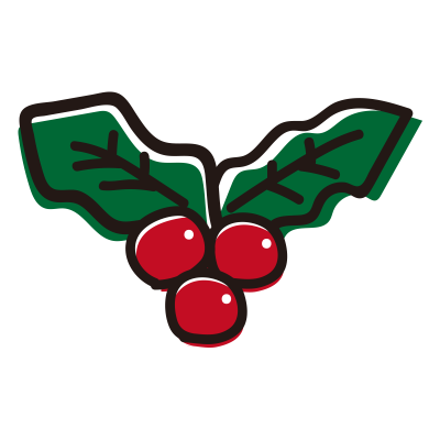 クリスマス赤い実の飾り1