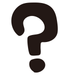 はてなマーク黒