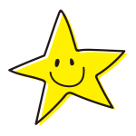 とがった笑顔の星1