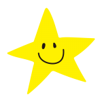 とがった笑顔の星2