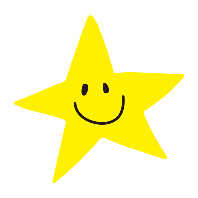 とがった笑顔の星2