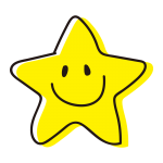 角丸の笑顔の星1