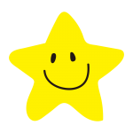 角丸の笑顔の星2