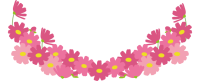 コスモスの飾り枠1