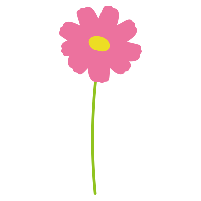 1本のコスモス斜め2