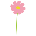 1本のコスモス斜め3