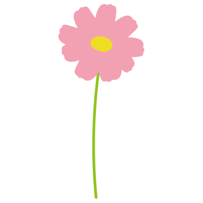 1本のコスモス斜め3