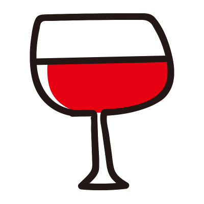 赤ワイングラス
