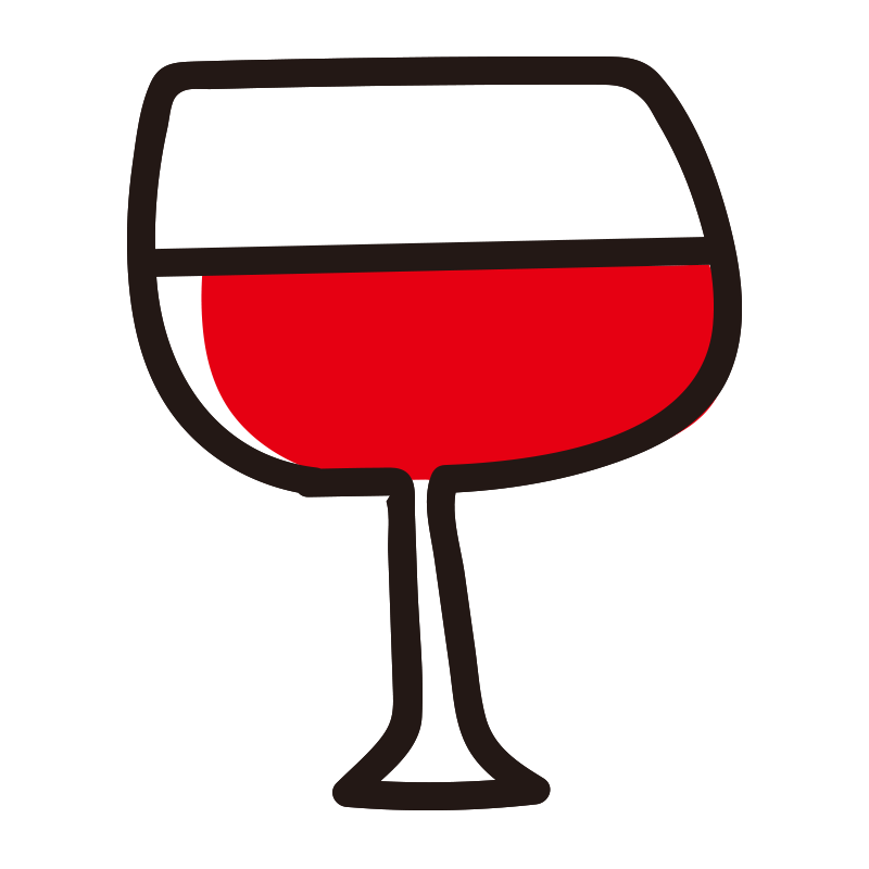 赤ワイングラス
