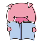 読書するゆるいぶた