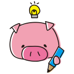 勉強中にひらめくゆるいぶた